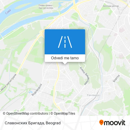 Славонских Бригада mapa