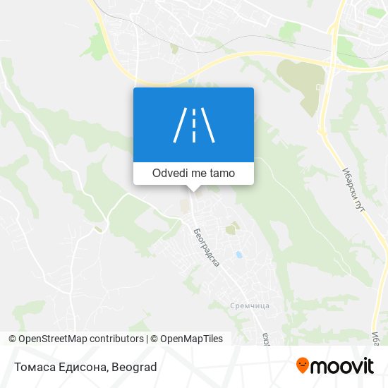 Томаса Едисона mapa