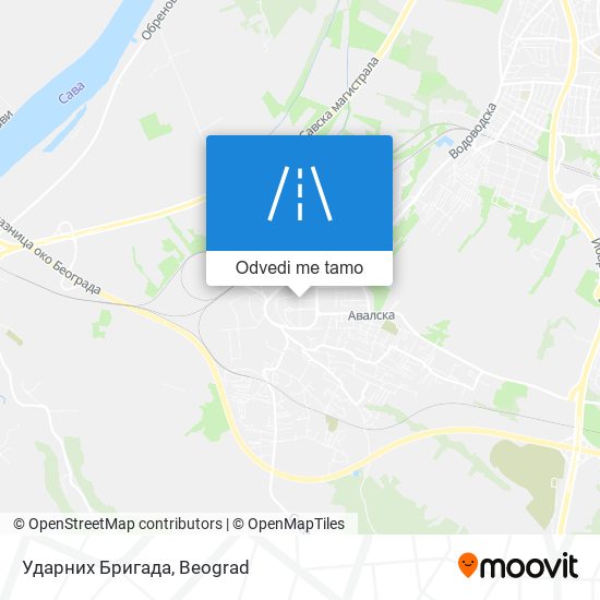 Ударних Бригада mapa