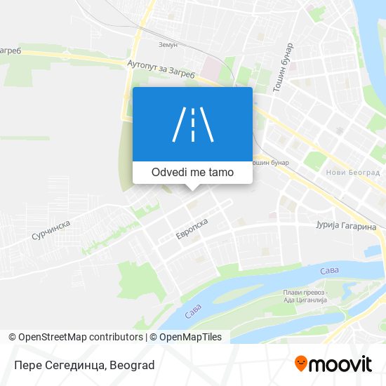 Пере Сегединца mapa