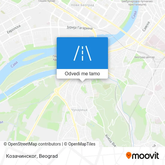 Козачинског mapa