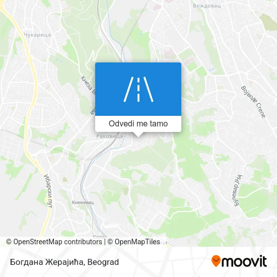 Богдана Жерајића mapa