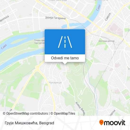 Грује Мишковића mapa