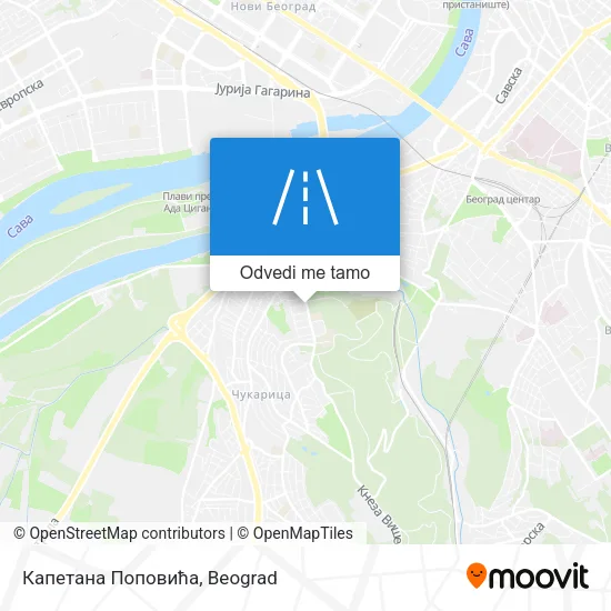 Капетана Поповића mapa