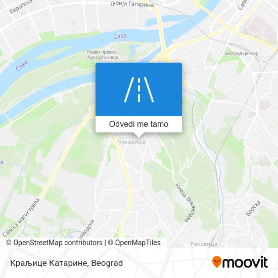 Краљице Катарине mapa