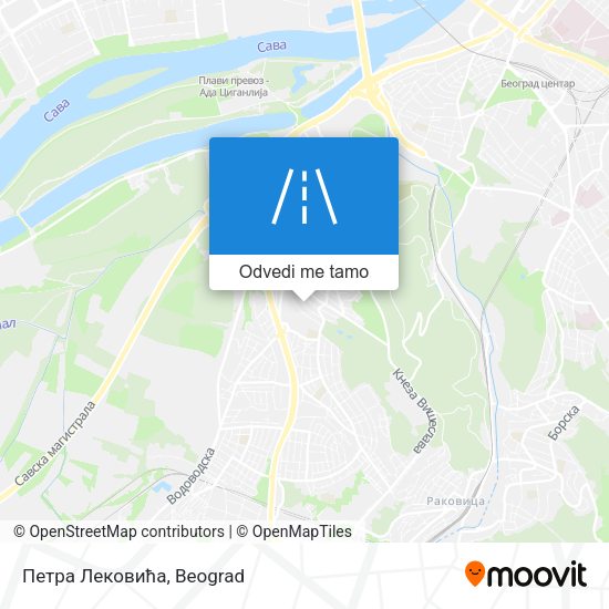 Петра Лековића mapa