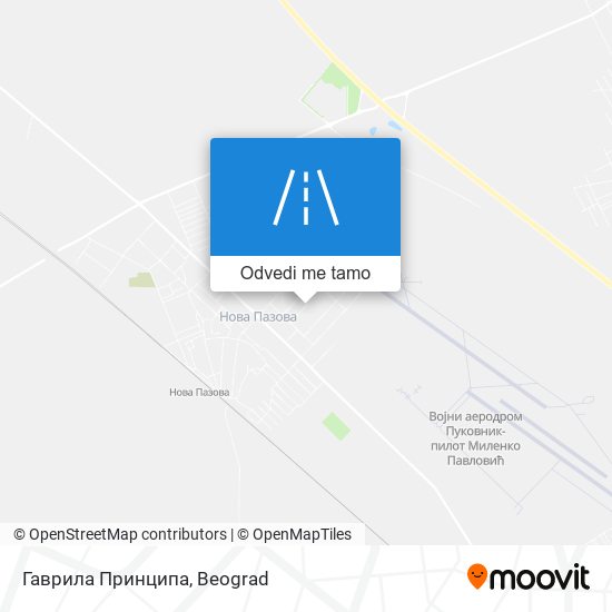 Гаврила Принципа mapa