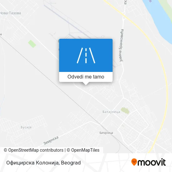 Официрска Колонија mapa