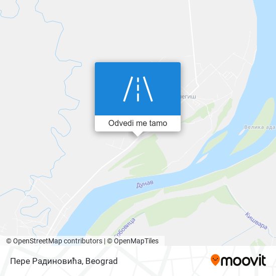 Пере Радиновића mapa