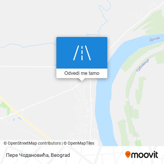 Пере Чодановића mapa