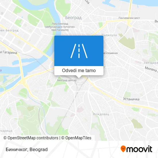 Биничког mapa