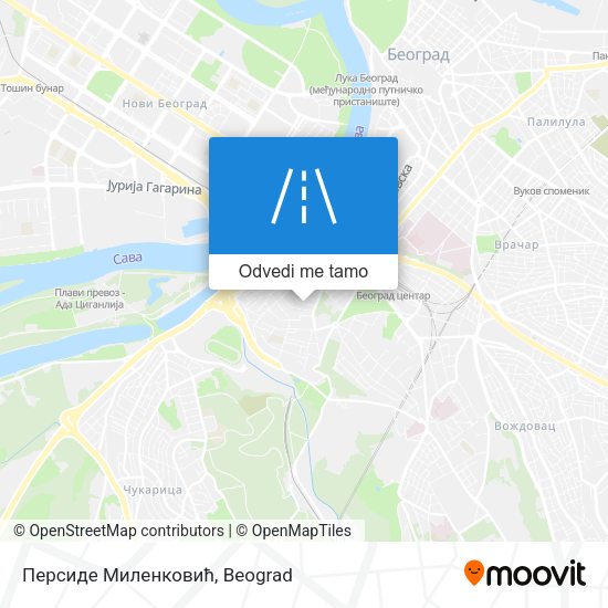 Персиде Миленковић mapa