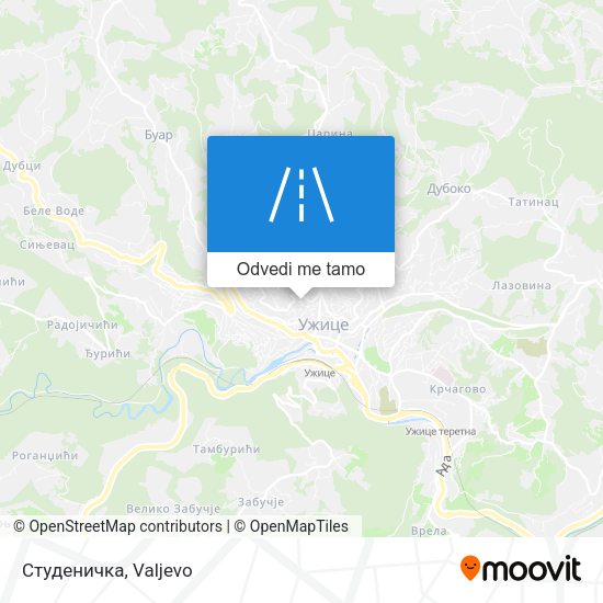 Студеничка mapa