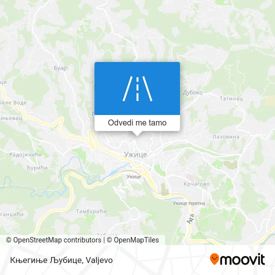 Књегиње Љубице mapa