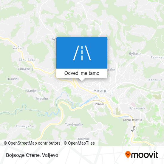 Војводе Степе mapa