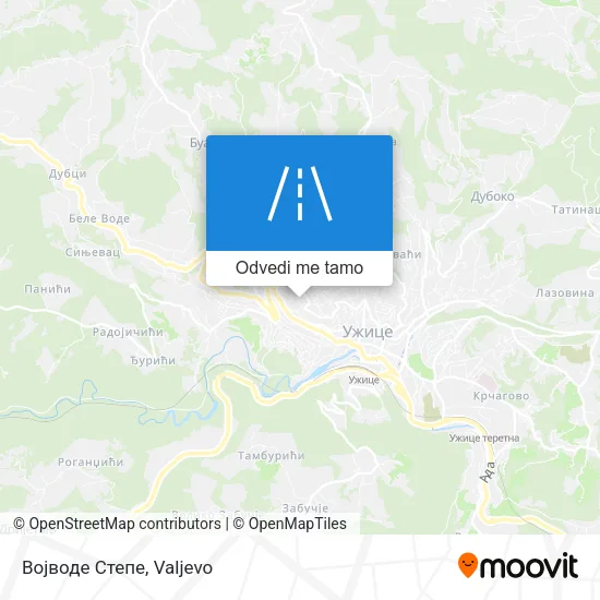 Војводе Степе mapa