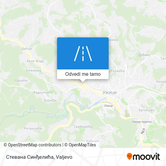 Стевана Синђелића mapa