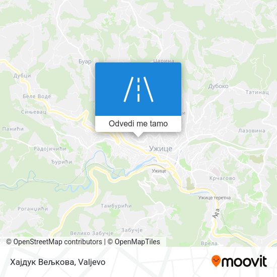 Хајдук Вељкова mapa