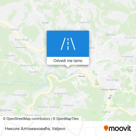 Николе Алтомановића mapa