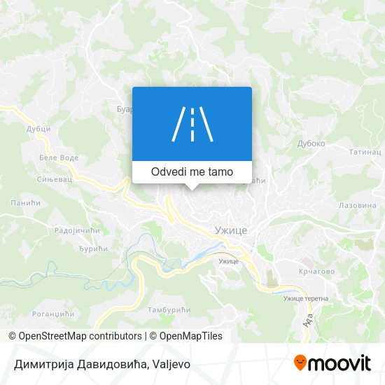 Димитрија Давидовића mapa