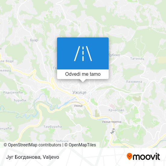 Југ Богданова mapa