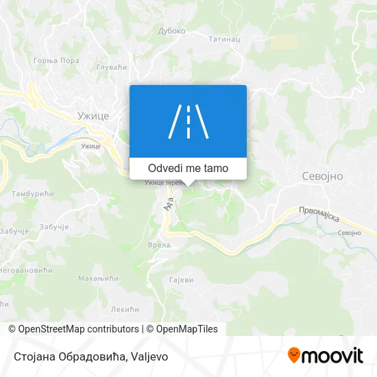 Стојана Обрадовића mapa