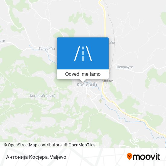 Антонија Косјера mapa