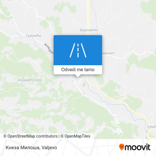 Кнеза Милоша mapa