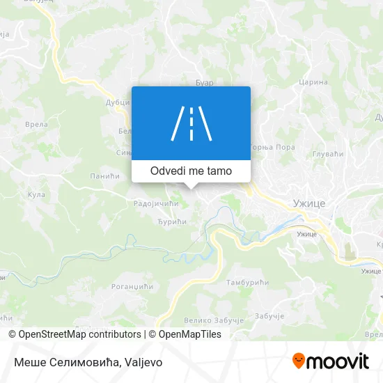 Меше Селимовића mapa