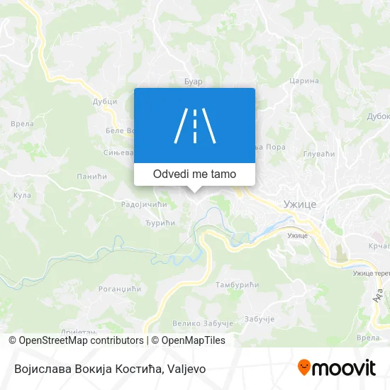Војислава Вокија Костића mapa