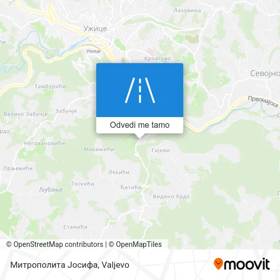 Митрополита Јосифа mapa