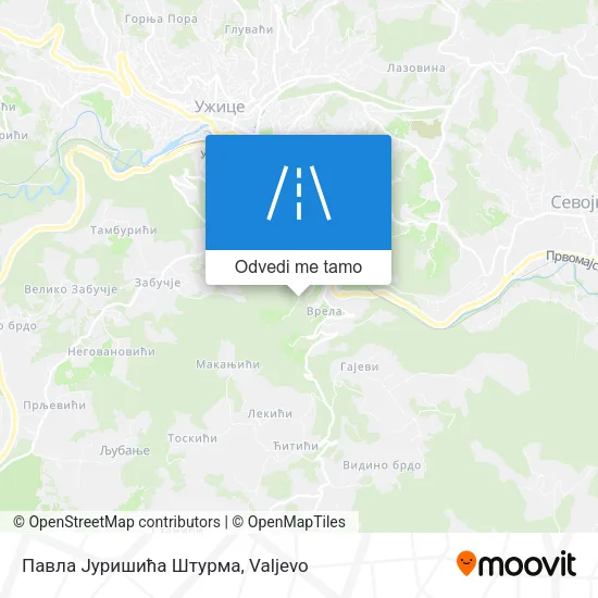 Павла Јуришића Штурма mapa