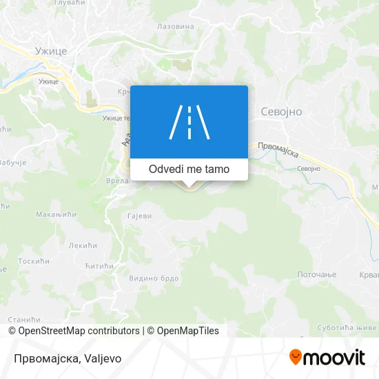 Првомајска mapa