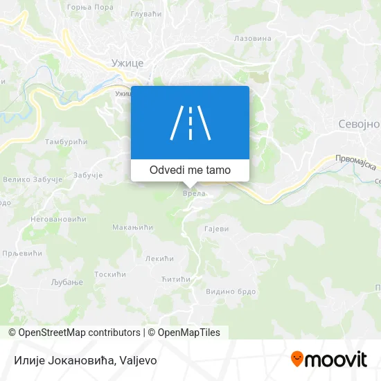 Илије Јокановића mapa
