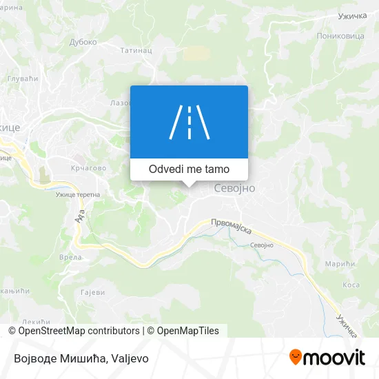 Војводе Мишића mapa