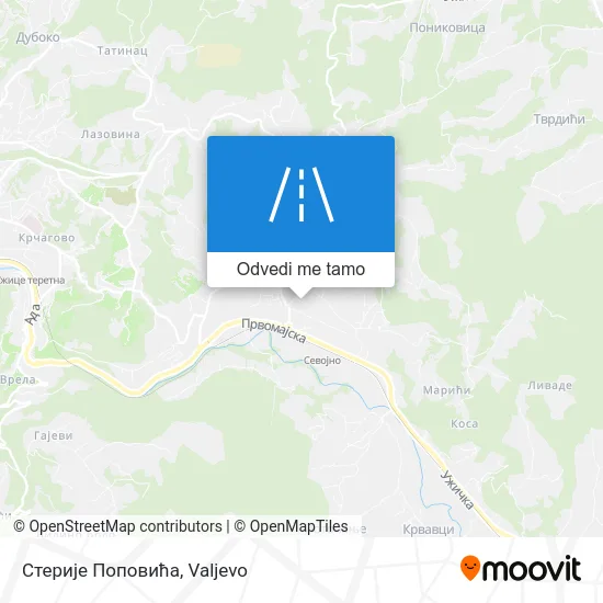 Стерије Поповића mapa