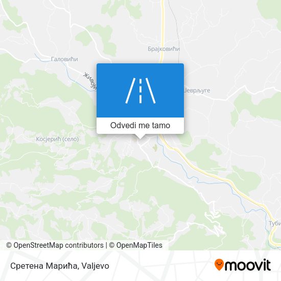 Сретена Марића mapa