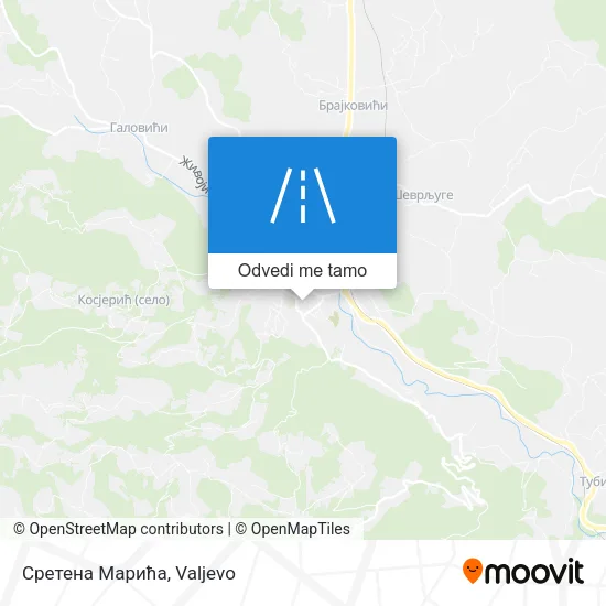 Сретена Марића mapa