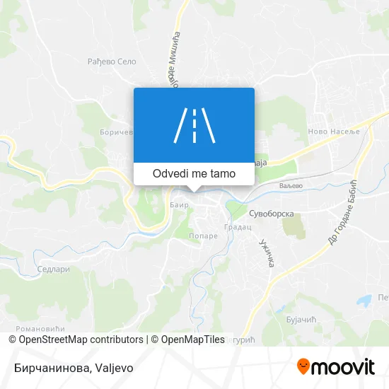 Бирчанинова mapa