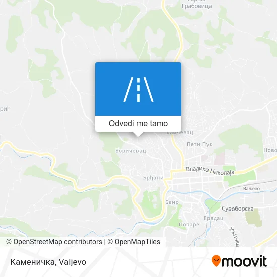 Каменичка mapa
