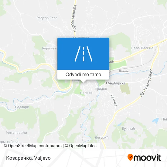 Козарачка mapa