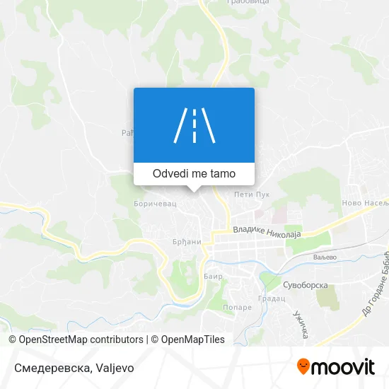 Смедеревска mapa