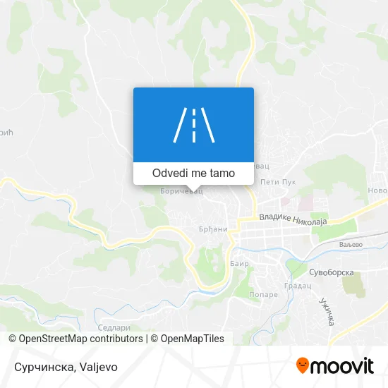 Сурчинска mapa