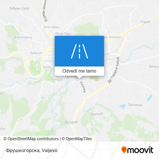 Фрушкогорска mapa