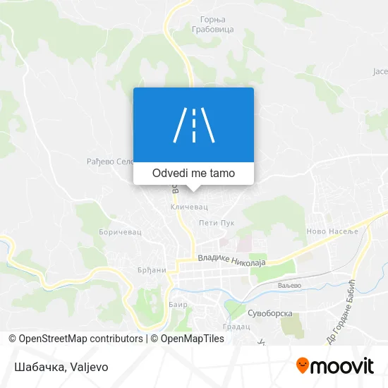 Шабачка mapa