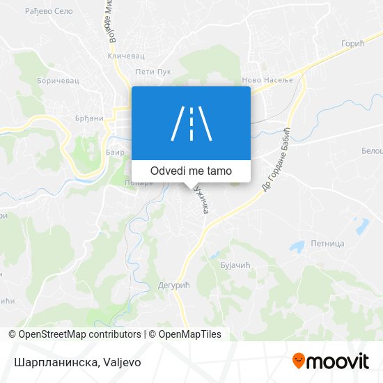 Шарпланинска mapa