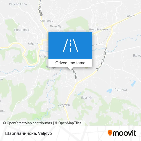 Шарпланинска mapa
