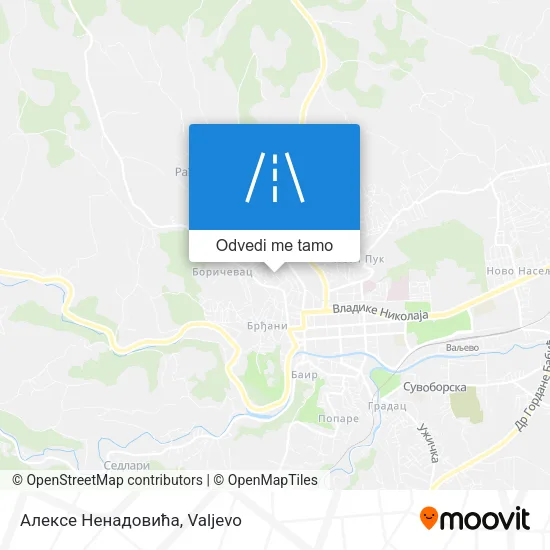 Алексе Ненадовића mapa