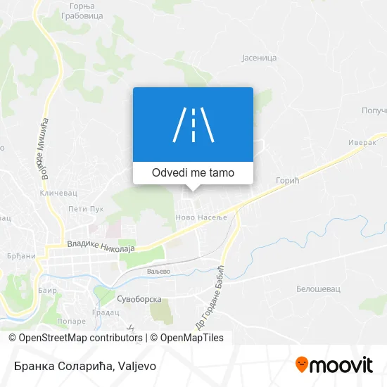 Бранка Соларића mapa