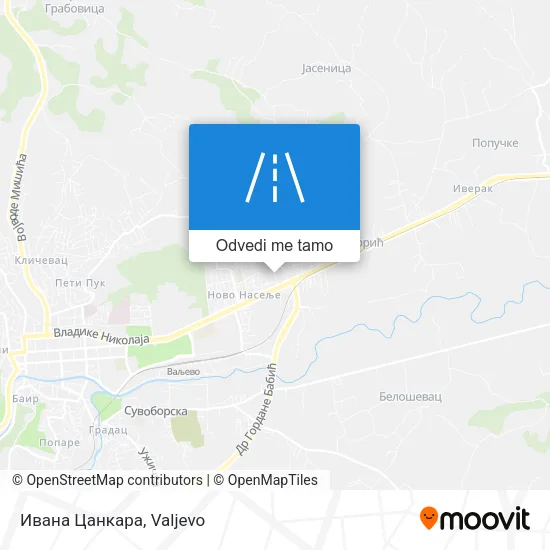 Ивана Цанкара mapa